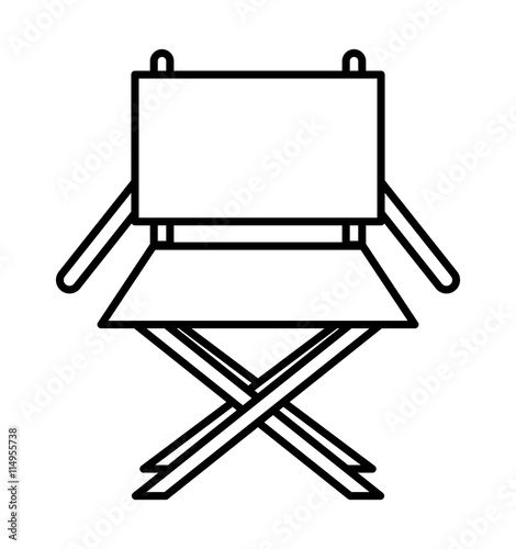 director chair isolated icon design