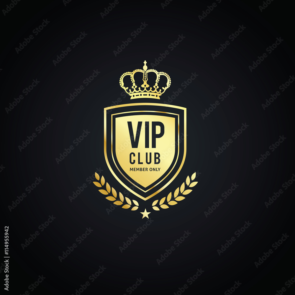 Fototapeta premium Vip club logo, royal logo
