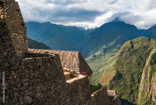 Guardhouse of Machu Picchu, Peru photo