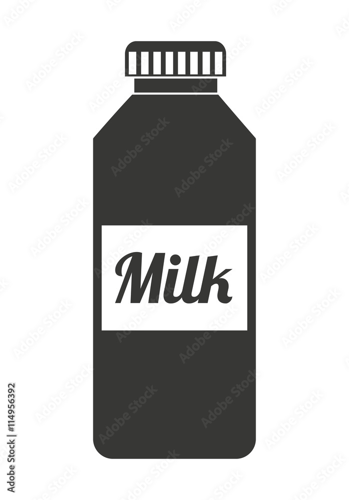 bottle milk  isolated icon design