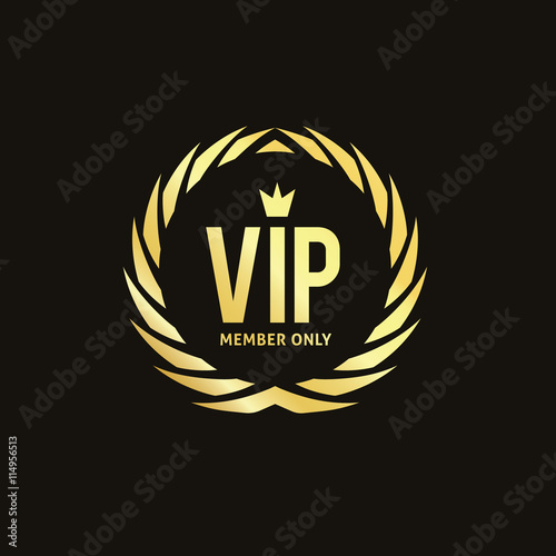 Vip logo template.
