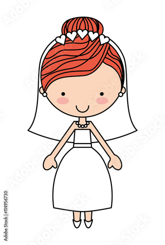 wife character isolated icon design