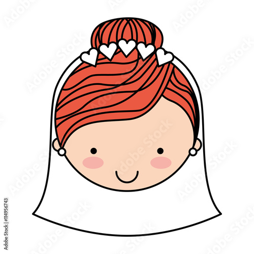 wife character isolated icon design