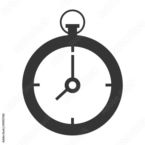 Free Download black and white clock front view over isolated backgorund, vector illustration  - GFXLoad