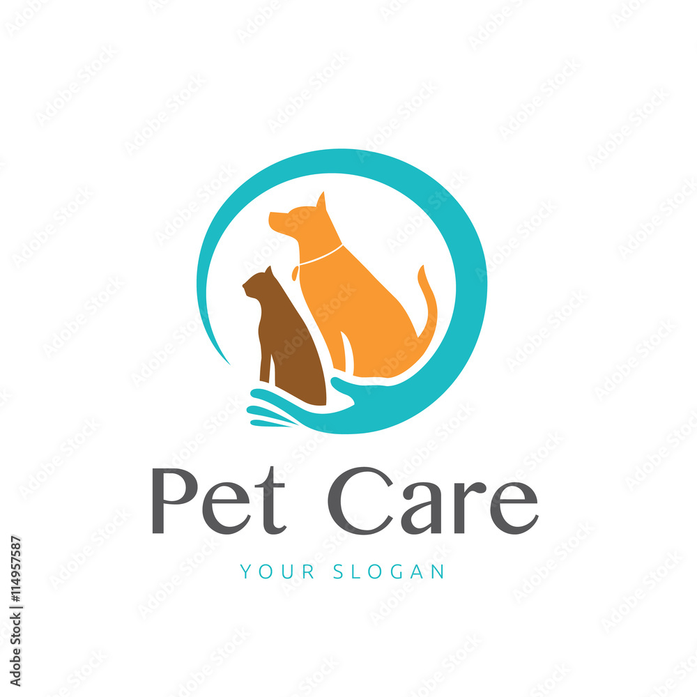Pet care logo,Animal clinic icon, Animal hospital logo Stock Vector | Adobe  Stock