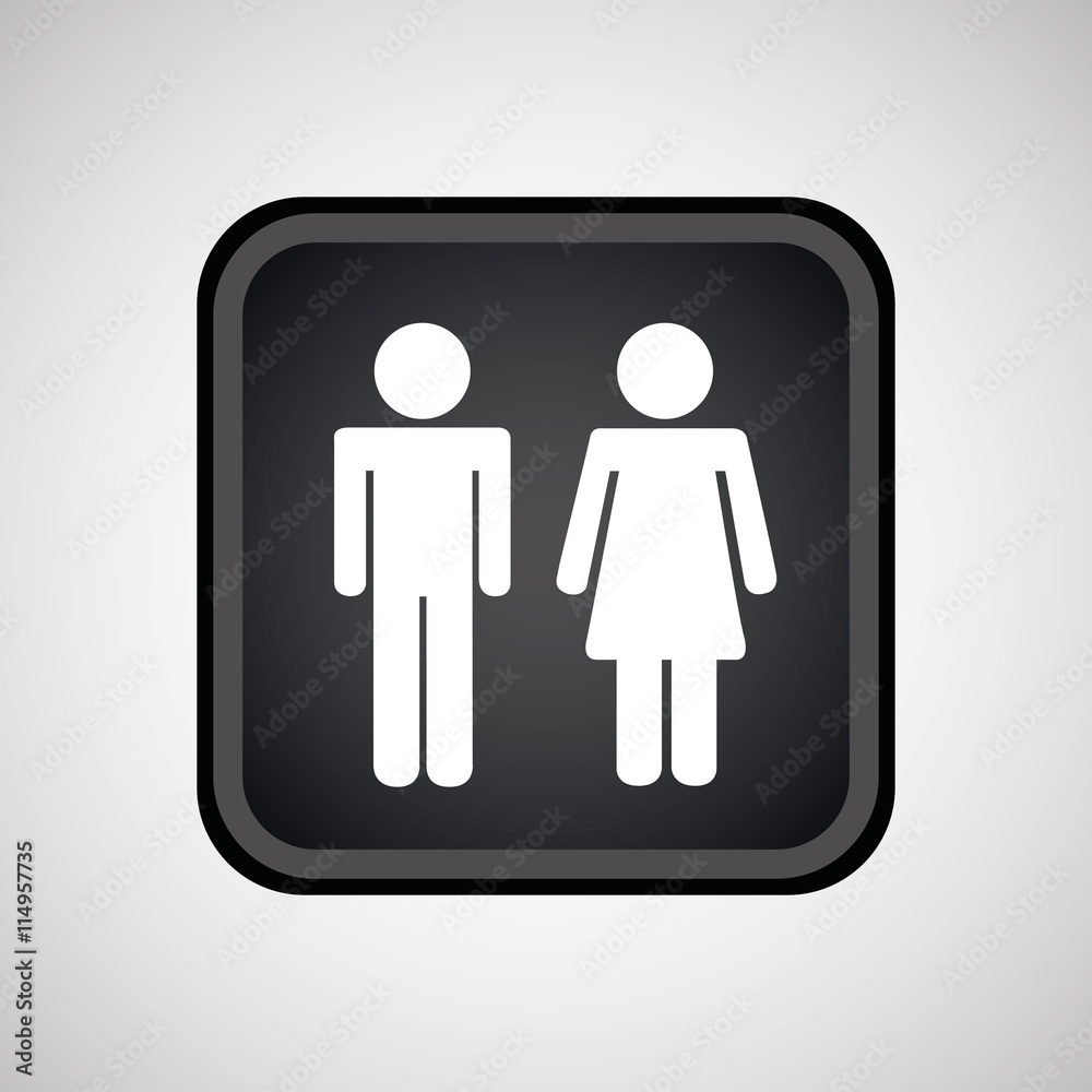 person in the square button isolated icon design person in the square button isolated icon design