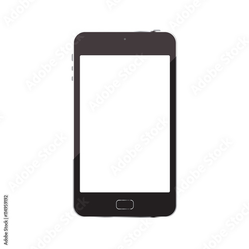 smartphone isolated on white background