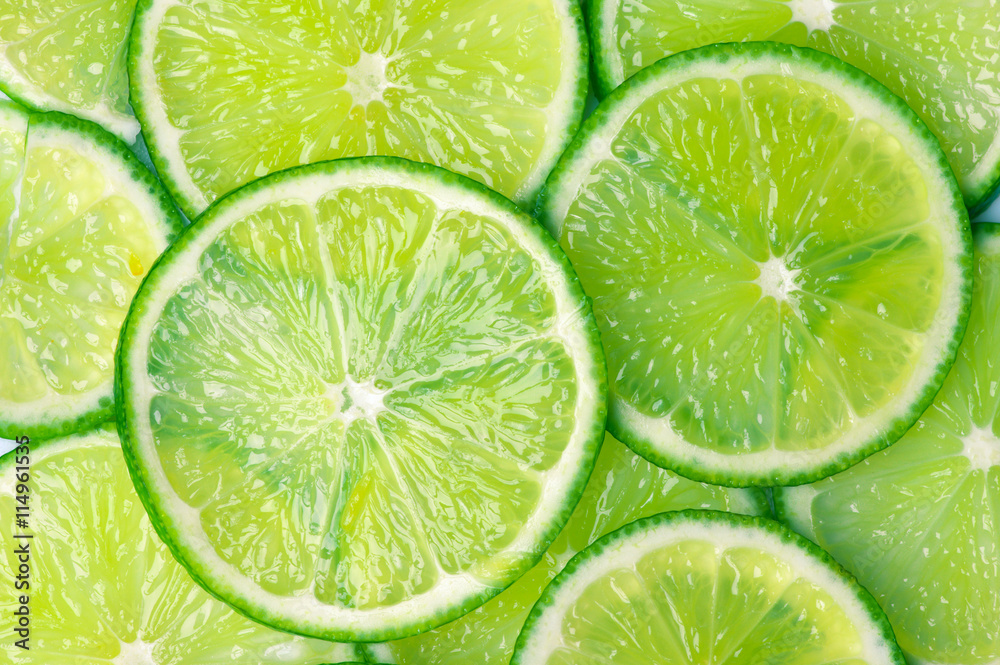 Lime slices background Lime slices background