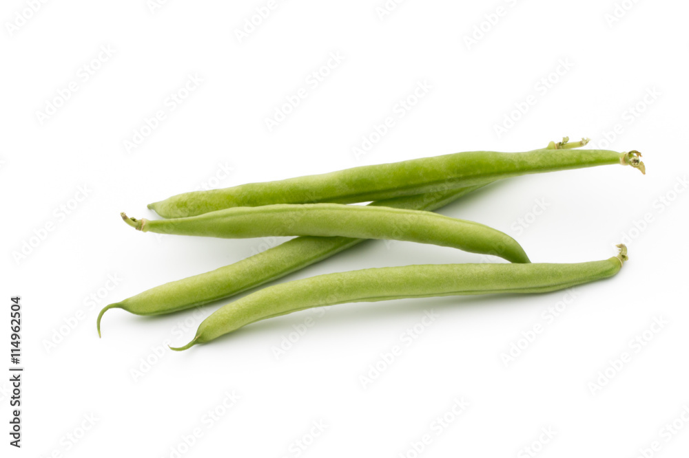 Green beans isolated on a white background. Green beans isolated on a white background.