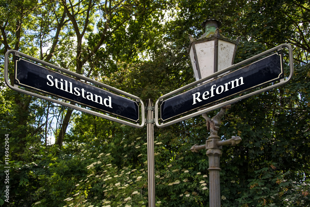 Fototapeta premium Schild 105 - Reform