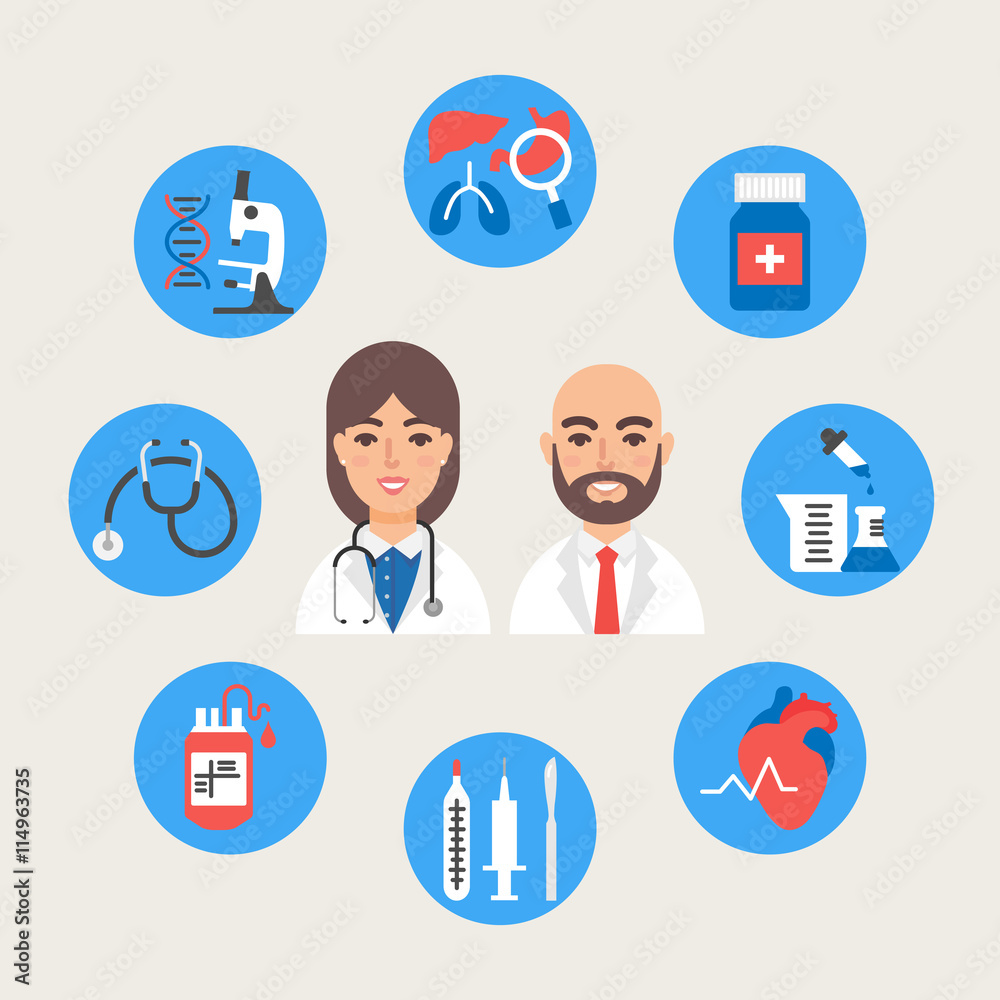Healthcare and medical concept vector illustration