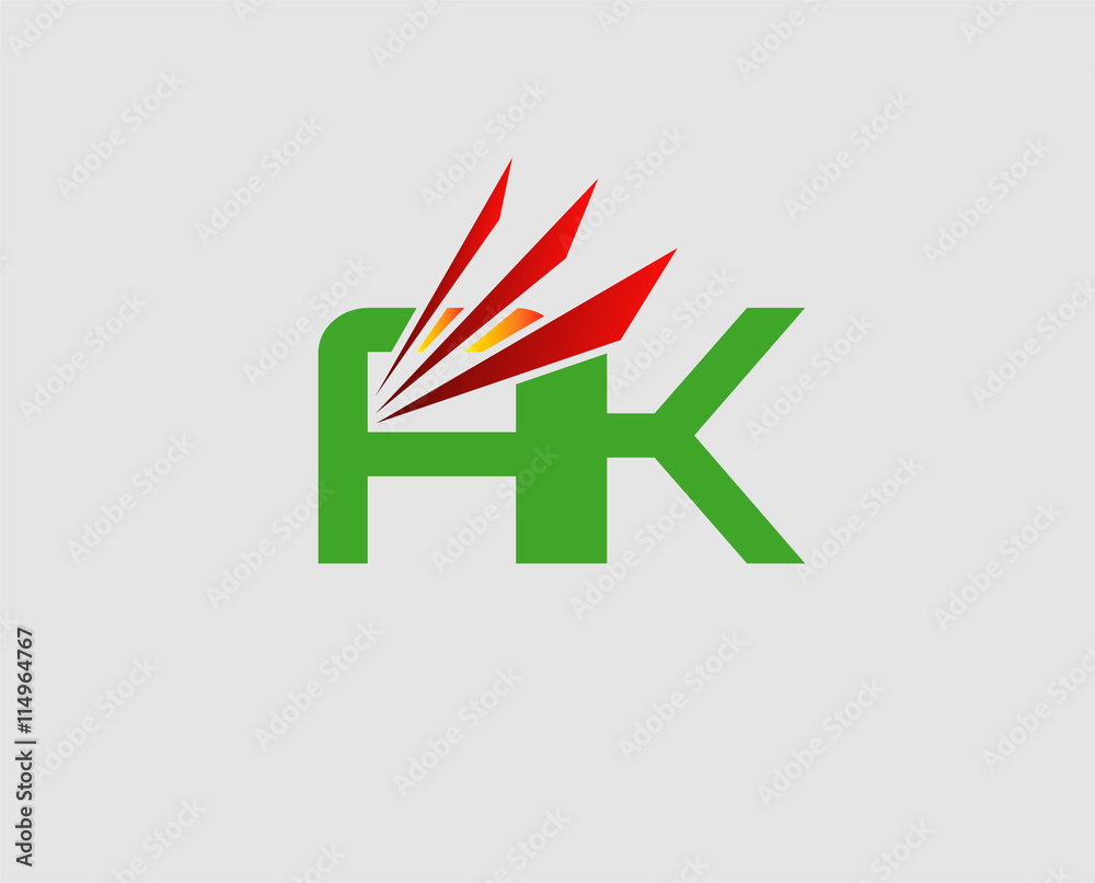 Letter A and K logo
