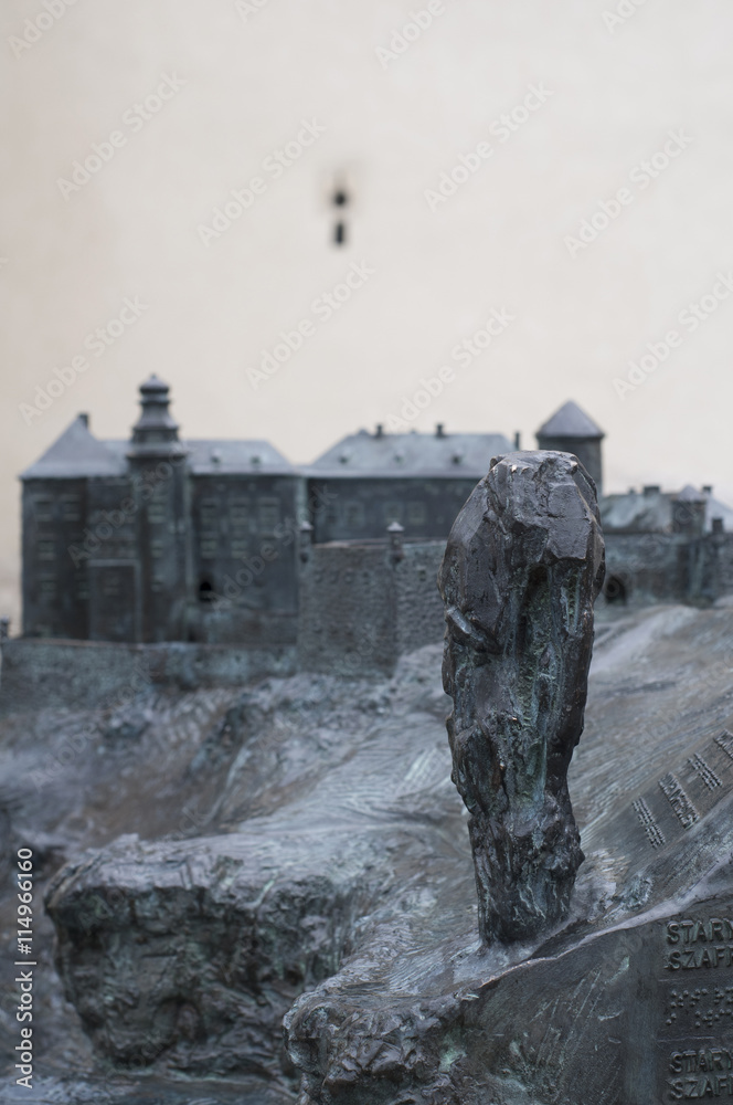 Obraz premium Bronze model of the castle