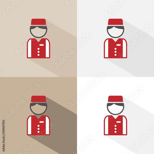 Avatar de botones o chico de la campana. Empleado de hotel