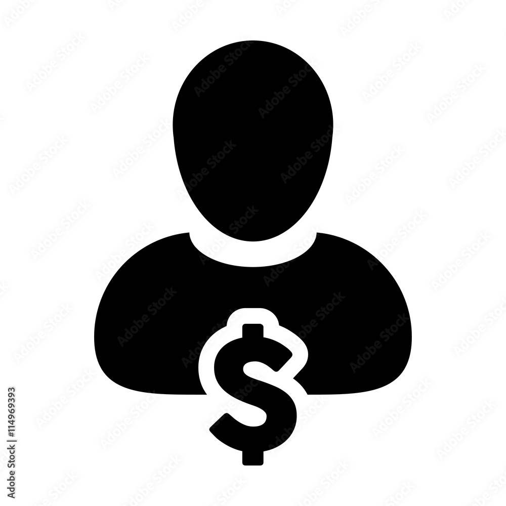 User Icon - Dollar, Businessman, Money, Finance Glyph Vector Graphic illustration User Icon - Dollar, Businessman, Money, Finance Glyph Vector Graphic illustration