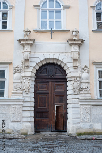 Vintage wooden door