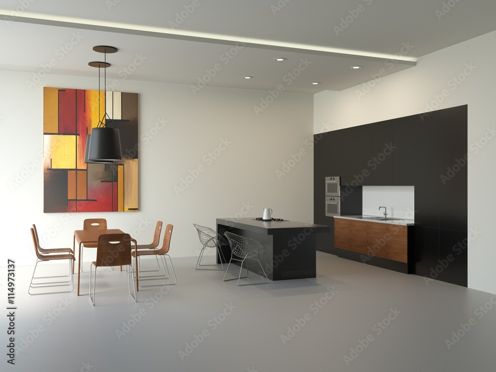 Fototapeta premium Интерьер кухня