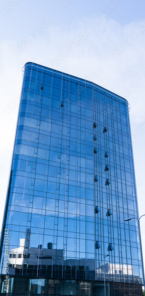 modern glass skyscrapers in the city Tallinn