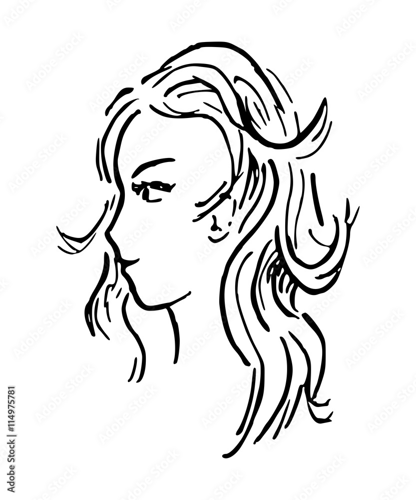 profiel van vrouw profiel van vrouw