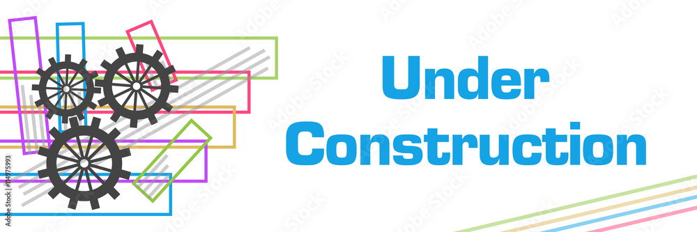 Under Construction Colorful Strokes 