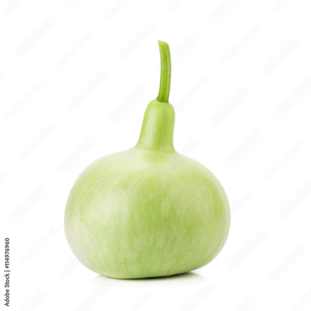 The Bottle Gourd, Calabash on white background The Bottle Gourd, Calabash on white background