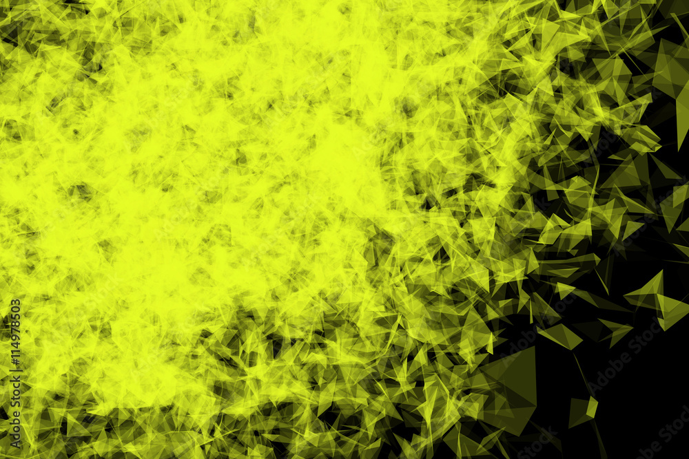 Plexus Facettes in Motion. Nice 3D Rendering

