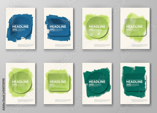 Abstract Background with watercolor element.