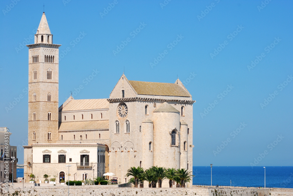 View of the Romanesque church of Trani in Apulia - Italy