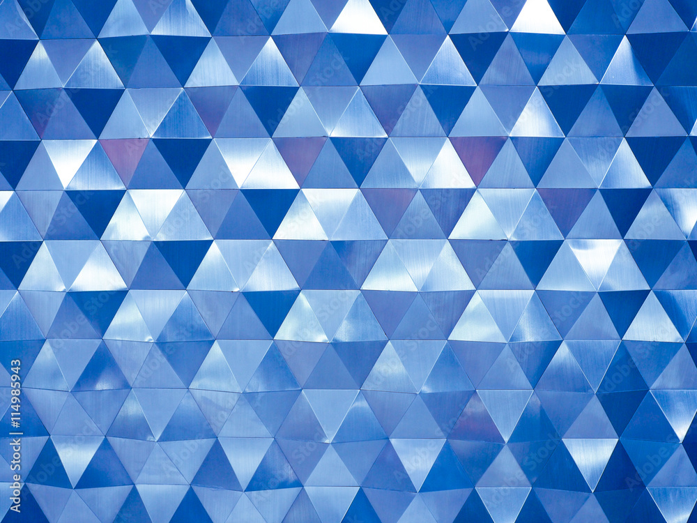 Obraz premium Blue low poly geometric abstract background in rumpled triangular style