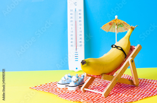 Smartphone on a sunbed on the beach. Holiday without or with smartphone concept.