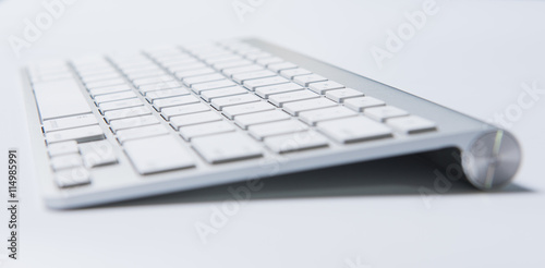 Computer keyboard on white