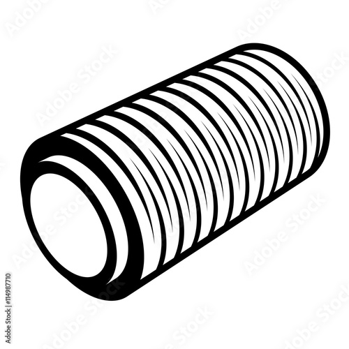 roll of wrapping foil thread spool vector