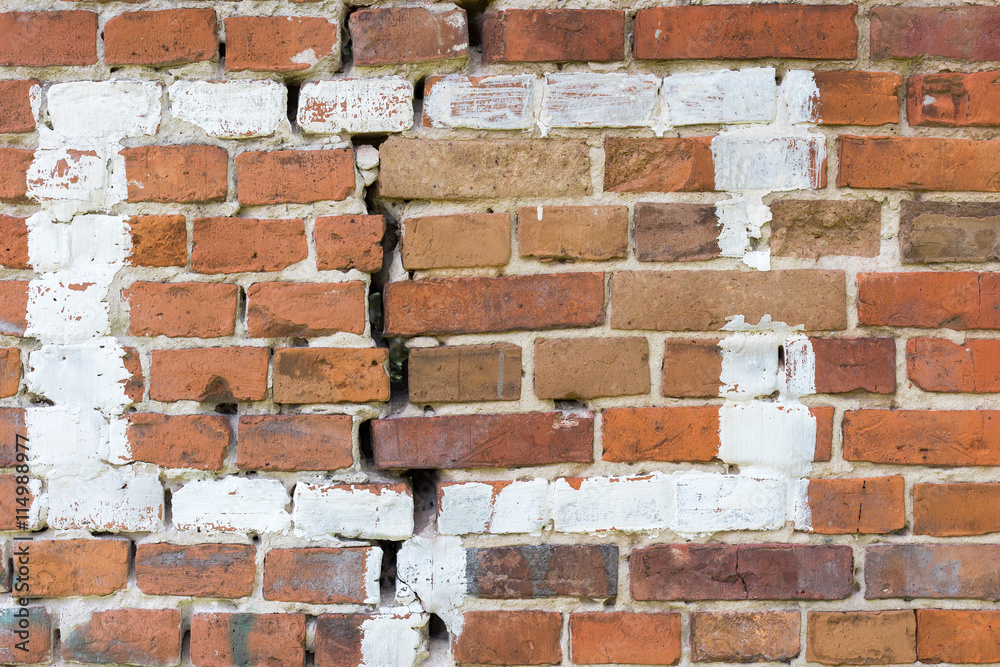 Obraz premium Background of old brick wall pattern texture.