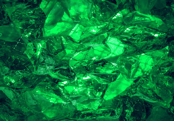 Ultramarine background of shiny-crystal stones lit mysterious gl