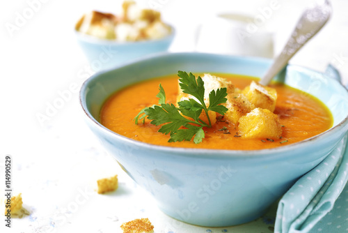 Carrot creamy soup.