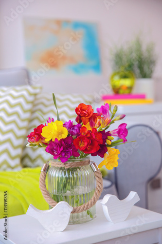 Beautiful freesia flowers o...