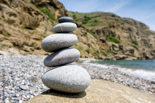balanced pebble stones