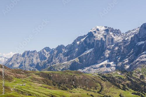 Grindelwald, Berner Oberland, Grosse Scheidegg, Engelhörner, Wetterhorn, Alpen, Schweizer Berge, Rosenaui, Schlucht, Wanderweg, Sommer, Schweiz