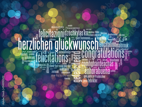 Herzlichen Glückwunsch Karte