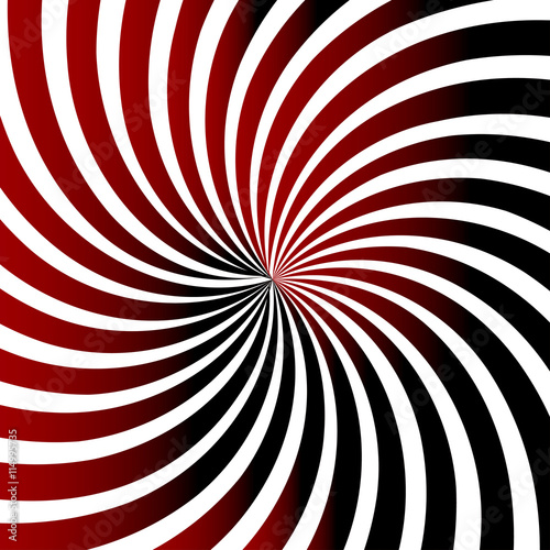 Swirling radial pattern background vith gradient. Vector illustration