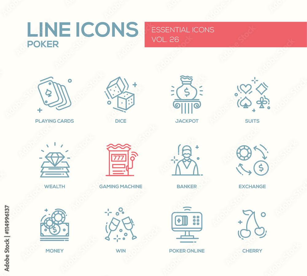 Shopping - line design icons set