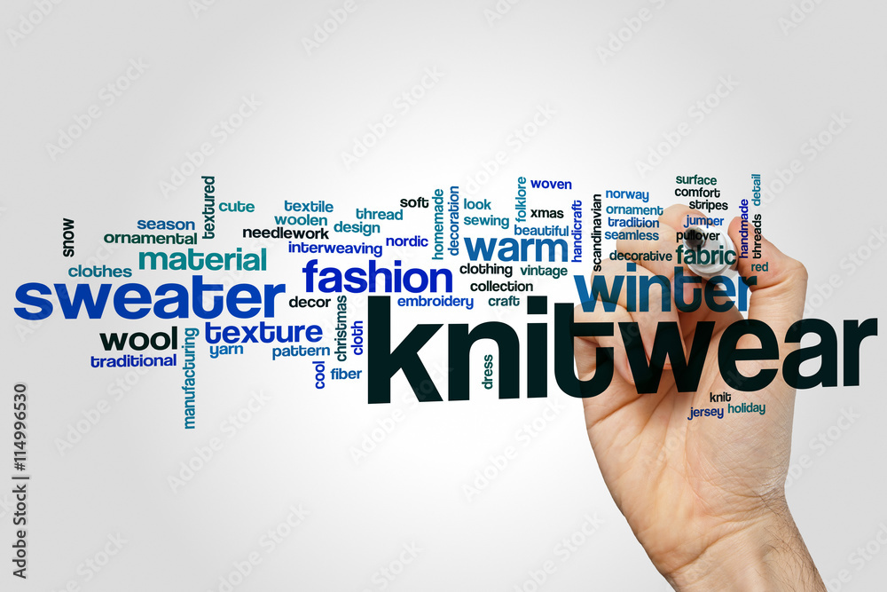 Knitwear word cloud Knitwear word cloud