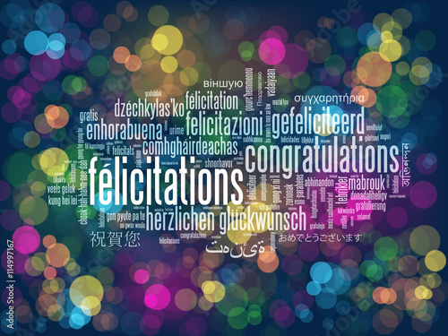 Carte “FELICITATIONS”