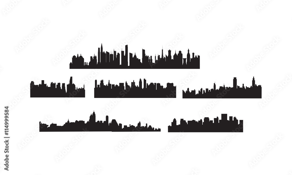 city lines vector 