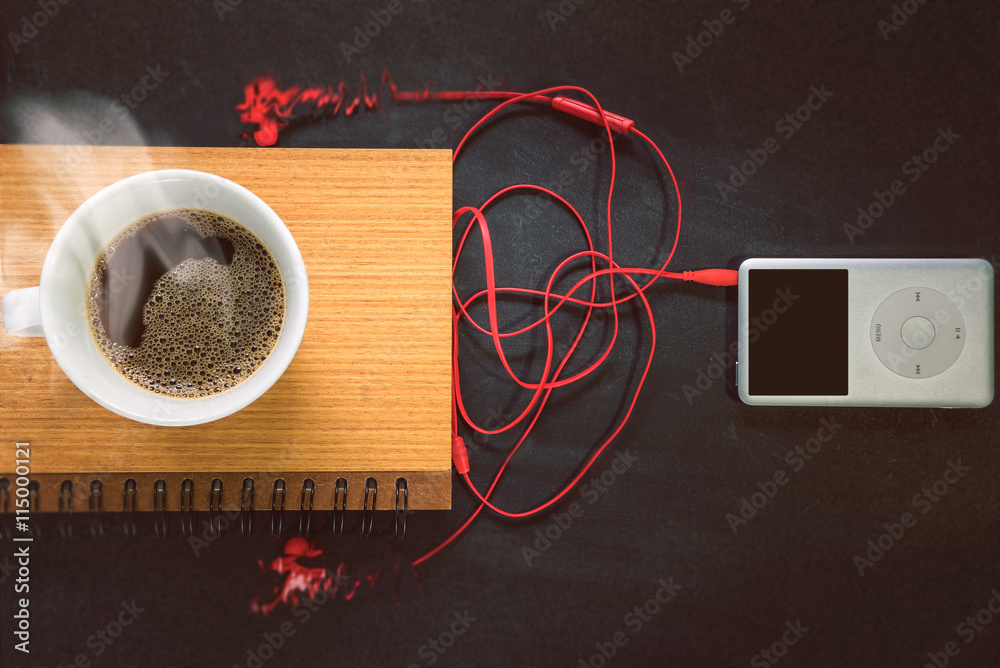 Fotografie Drinking coffee makes Juste