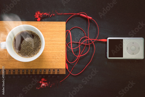Fotografie Drinking coffee makes Juste