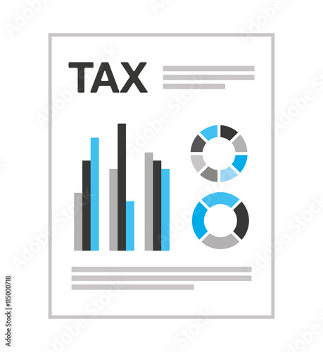 tax form isolated icon design