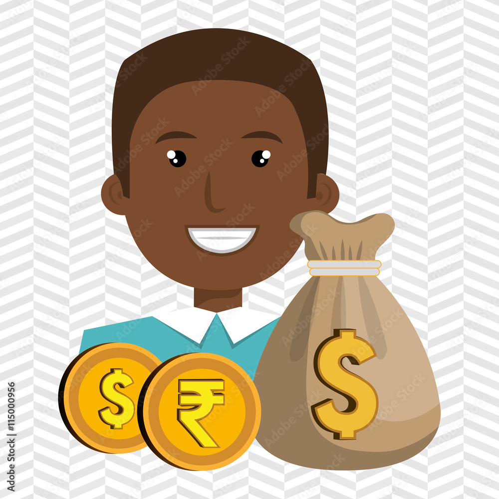 person with dollar and pound sterling isolated icon design, vector illustration graphic person with dollar and pound sterling isolated icon design, vector illustration graphic