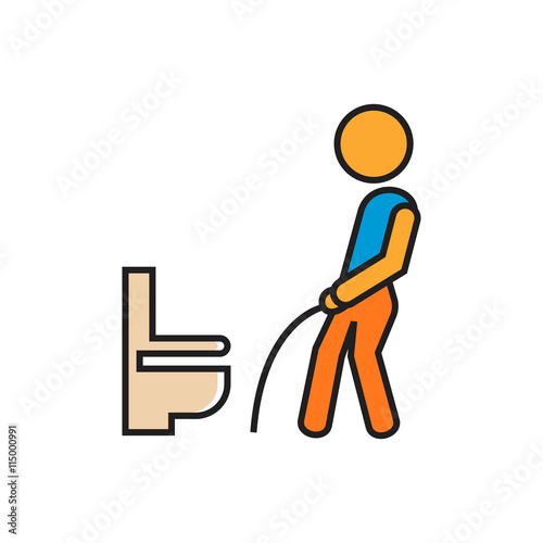 Toilet Hygiene Line Icon