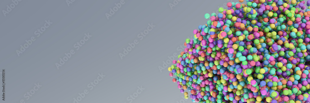 Three dimensional spheres background Three dimensional spheres background
